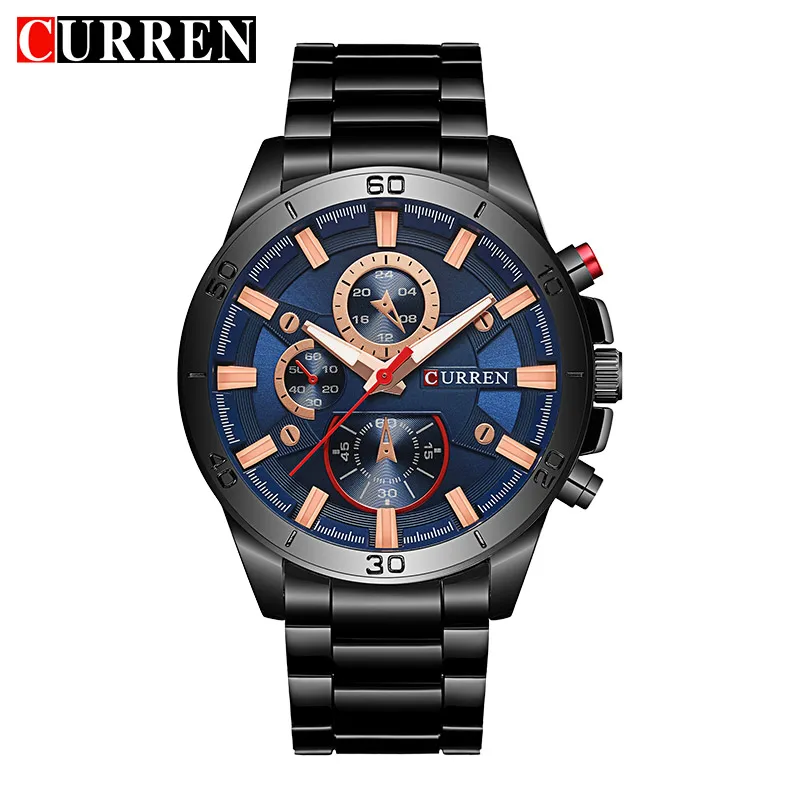 Curren 8275 Новинка 2017 Топ Бренд роскошные часы мужские relogio masculino кварцевые модные