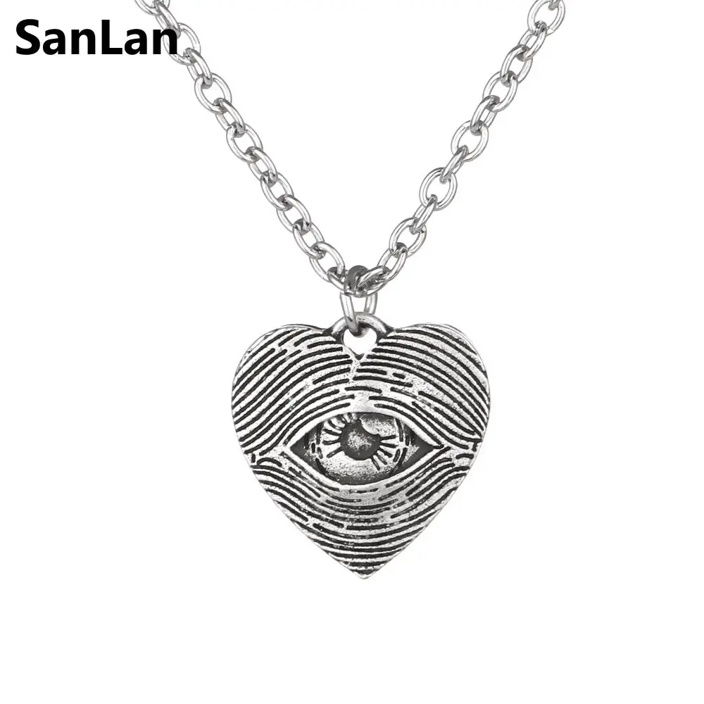 SanLan 12pcs Dainty Evil Eye Necklace Gift For Her Best Friend