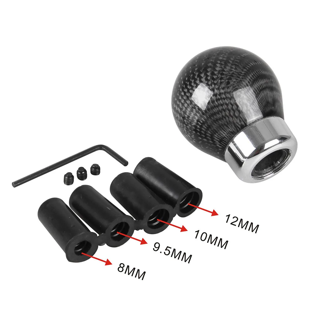 Real Carbon Fiber Aluminum Gear knob Manual Transmission Aluminum Gear