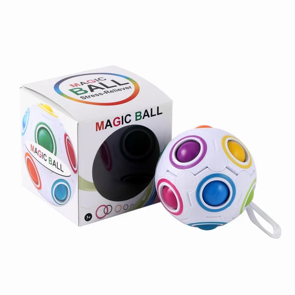 

Magic rainbow ball Creative Spherical Magic Cube Rainbow Puzzles Kids Educational Toys for Children Magic Cube puzzle magic ball