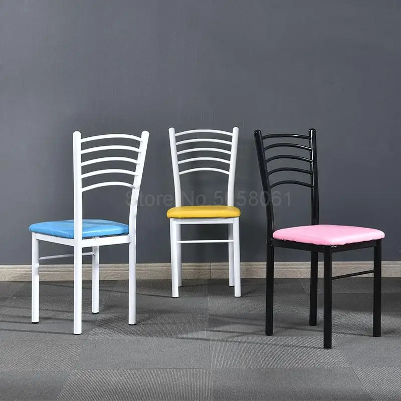 

Home simple restaurant chair backrest simple restaurant fast food chair fashion hotel dining table and chairs 4 from the sale