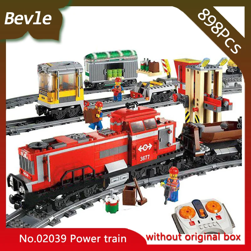 

Bevle LEPIN 02039 898Pcs Technic Series Electric Motor powered Train Model Building Bricks Blocks Children For Toys Gift 3677