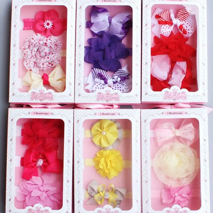 Toby Girl's 2-Pack Headbands - Flowers & Sequins4