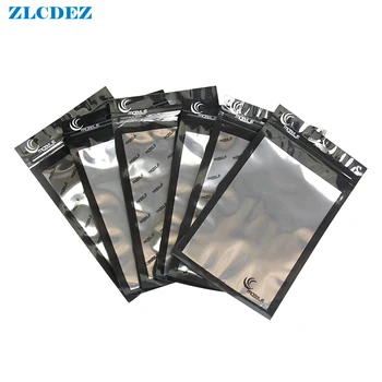 

10*18cm Black OPP Retail Package Pouch Bag for Mobile Phone Accessories Cases Free DHL Shipping 500pcs