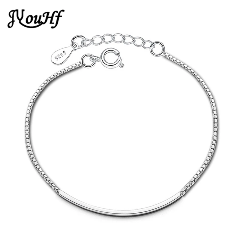 

JYouHF Top Quality OL Style White Gold Color Bracelets for Women Pulseras Mujer Moda Simple Wild Bracelets Party Jewelry Gifts