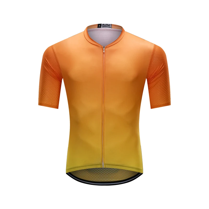 Новинка, высокое качество, черная велосипедная майка Pro Team с коротким рукавом, одежда для горного велосипеда, итальянская ткань, Майо, Ropa Ciclismo - Цвет: Yellow