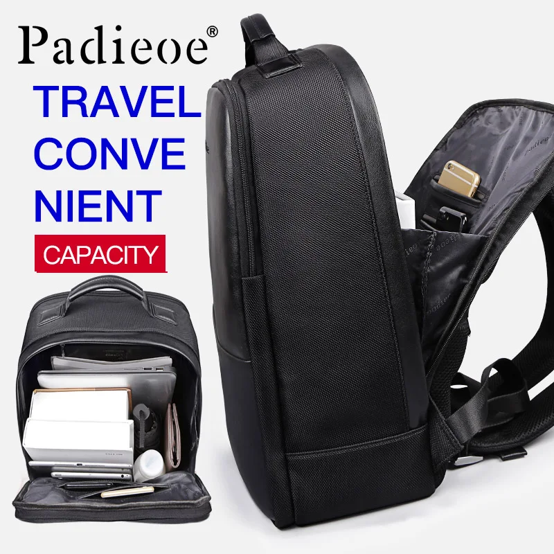 Padieoe Black Anti Lässig Zoll Mode Hohe Tasche diebstahl Qualität Luxus Tablet Mochila Rucksack Reisetasche Schule 14 Männer Laptop rrSTq4xB