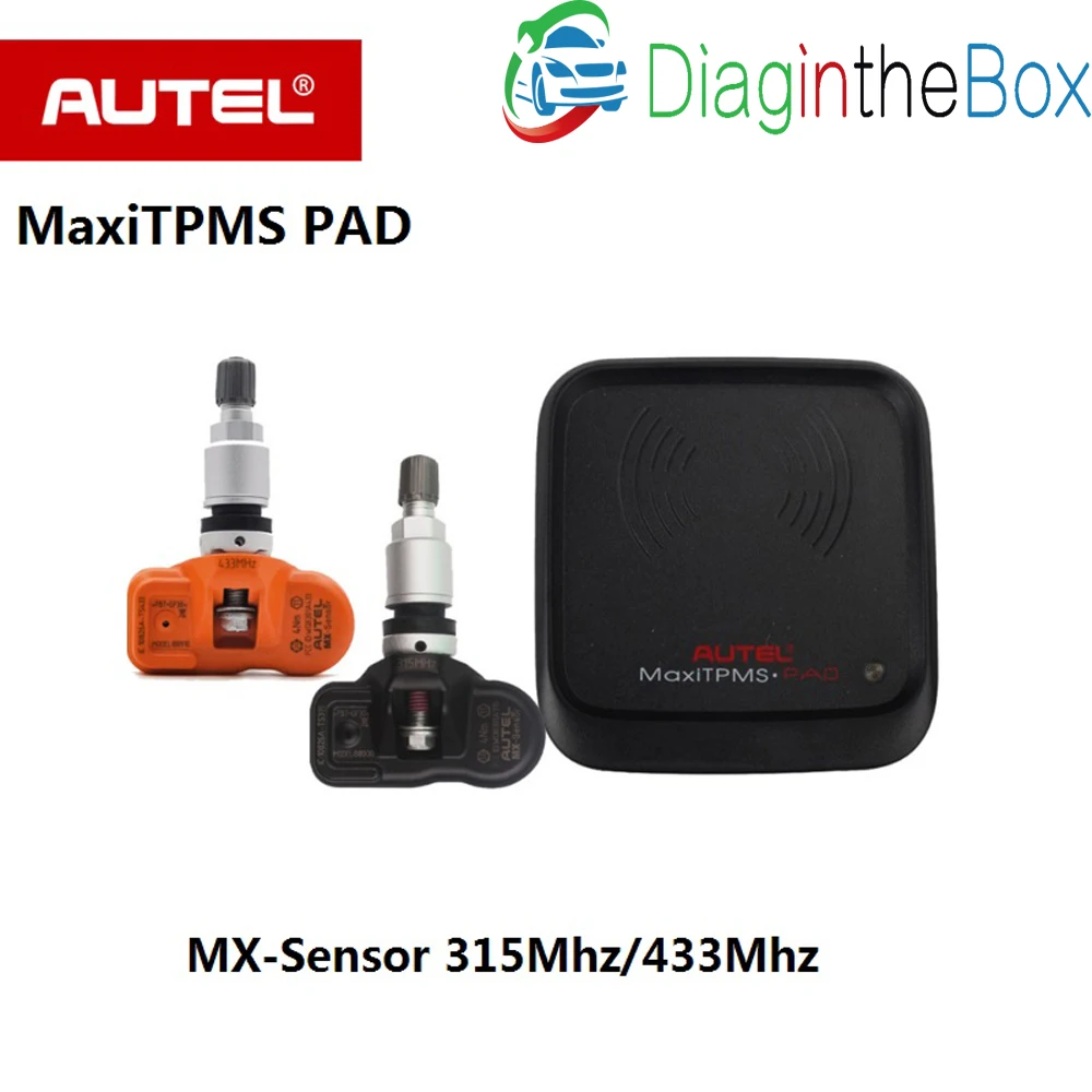 

Autel MaxiTPMS PAD Tire Pressure Programming Sensor MX-Sensor 433MHz 315MHz MxSensor Maxi TPMS Pad Tyre Sensor
