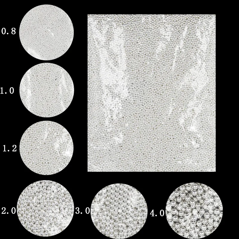 1 кг Серебристые икры для ногтей, бусины Мини для ногтей, металлические блестящие украшения для ногтей, 3D Стразы, инструменты для маникюра