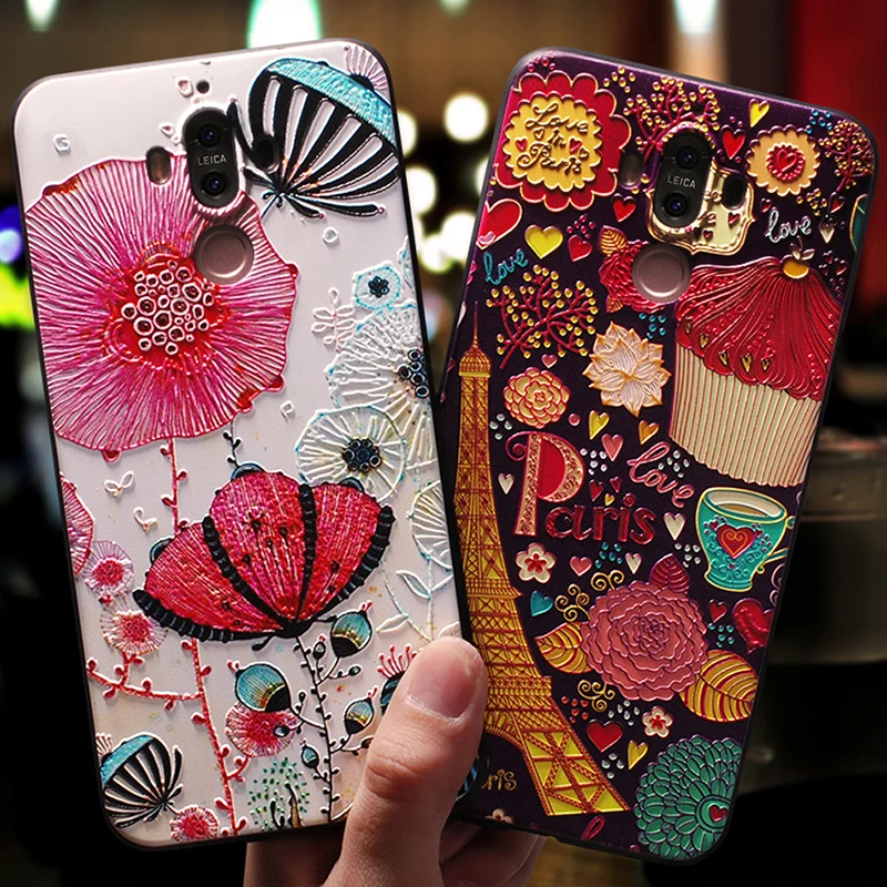 YonLinTan coque чехол для huawei mate 9 mate9 Оригинальный Роскошный телефона милые Чехлы 3d