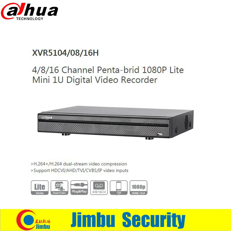 Dahua XVR video recorder XVR5108H 8ch 1080P 1U Support HDCVI/ AHD/TVI