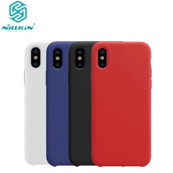 

10pcs/lot Wholesale NILLKIN Flex Pure CASE For iPhone X (5.8 inch) Liquid Silicone Rubber Shockproof Phone Case