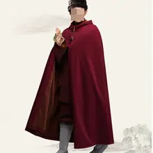 Новинка, темно-красный унисекс, высококачественный зимний теплый буддийский монахи Шаолинь, плащ для медитации, плащ для медитации, платье кунг-фу