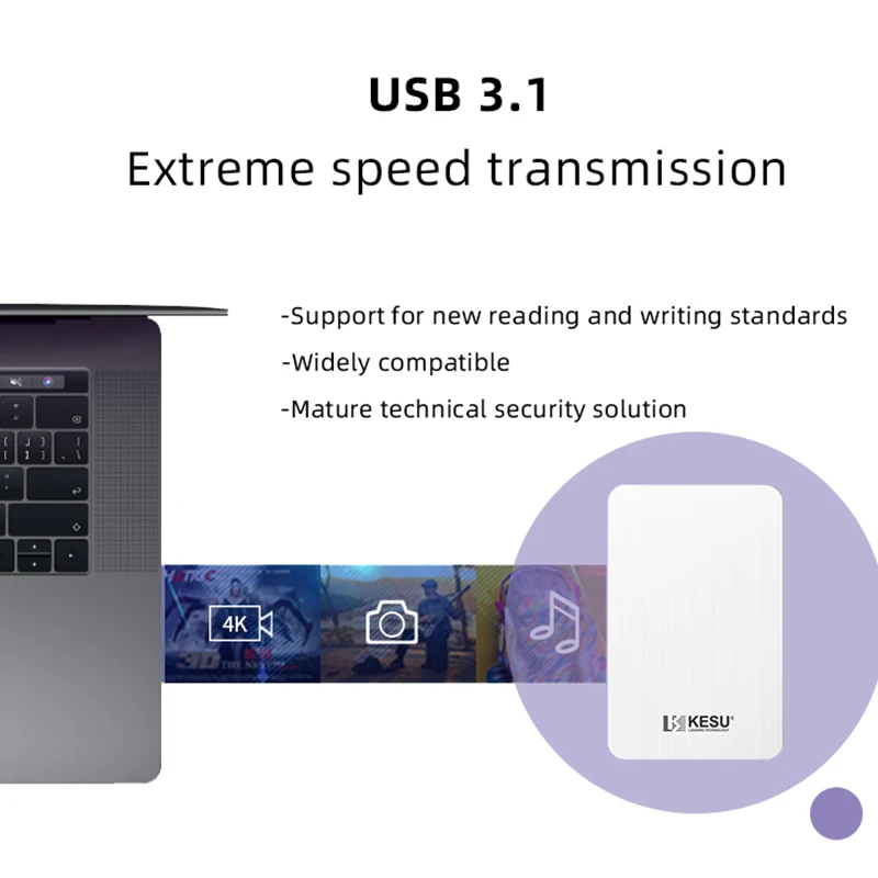 Kesu 2519 HDD 2 5 &quotвнешний жесткий диск 120 ГБ/250 ГБ/320 Гб/500 Гб/750 Гб/ГБ Тип C hd экстерно