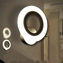 Factory LED Wall Lamps Acrylic aisle sitting room bedroom circular loops 6w-10w wall lamp of the head of a bed 110v-240v northern wind led lamps wall lamp industry designer clothing store track shoot the lamp to the sitting room corridor
