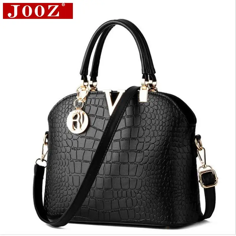 JOOZ Women Famous brand designer Luxury leather handbags women messenger bag Ladies Shoulder bags crocodile pattern Crossbody 