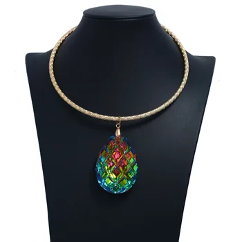 

LZHLQ Bohemia Style Tassel Long Statement Necklace Women 2020 Metal Hollow Dream Catcher Rope Chain Necklaces Pendants