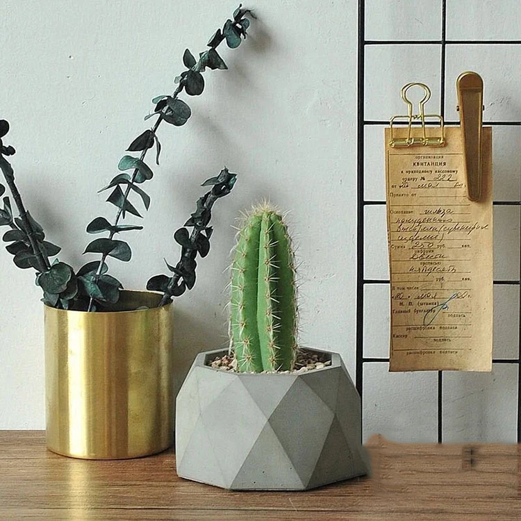 Cena Geometryczne sukulent rośliny doniczkowe silikonowe formy betonowe świecznik gipsowy tynk formy rzemieślnicze Octagon Cement glina doniczka formy