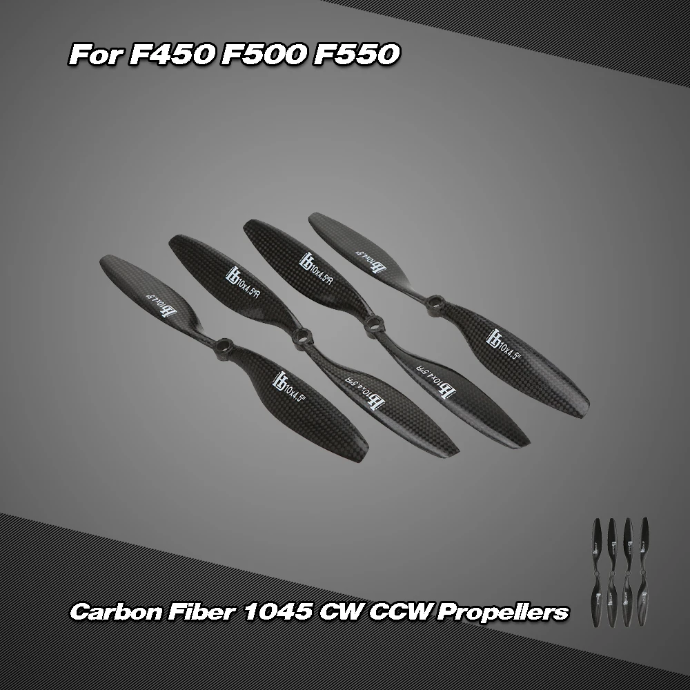 2 пары HJ карбоновые пропеллеры 1045 10*4 5 &quotCW CCW Prop для F450 F500 F550 RC Квадрокоптер