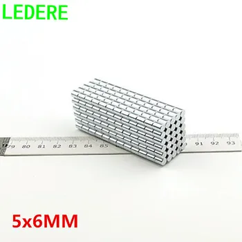 

LEDERE 500pcs 5x6 magnet Super strong neo neodymium 5mm x 6mm magnets 5*6 permanent magnet neodymium D5mm*6mm