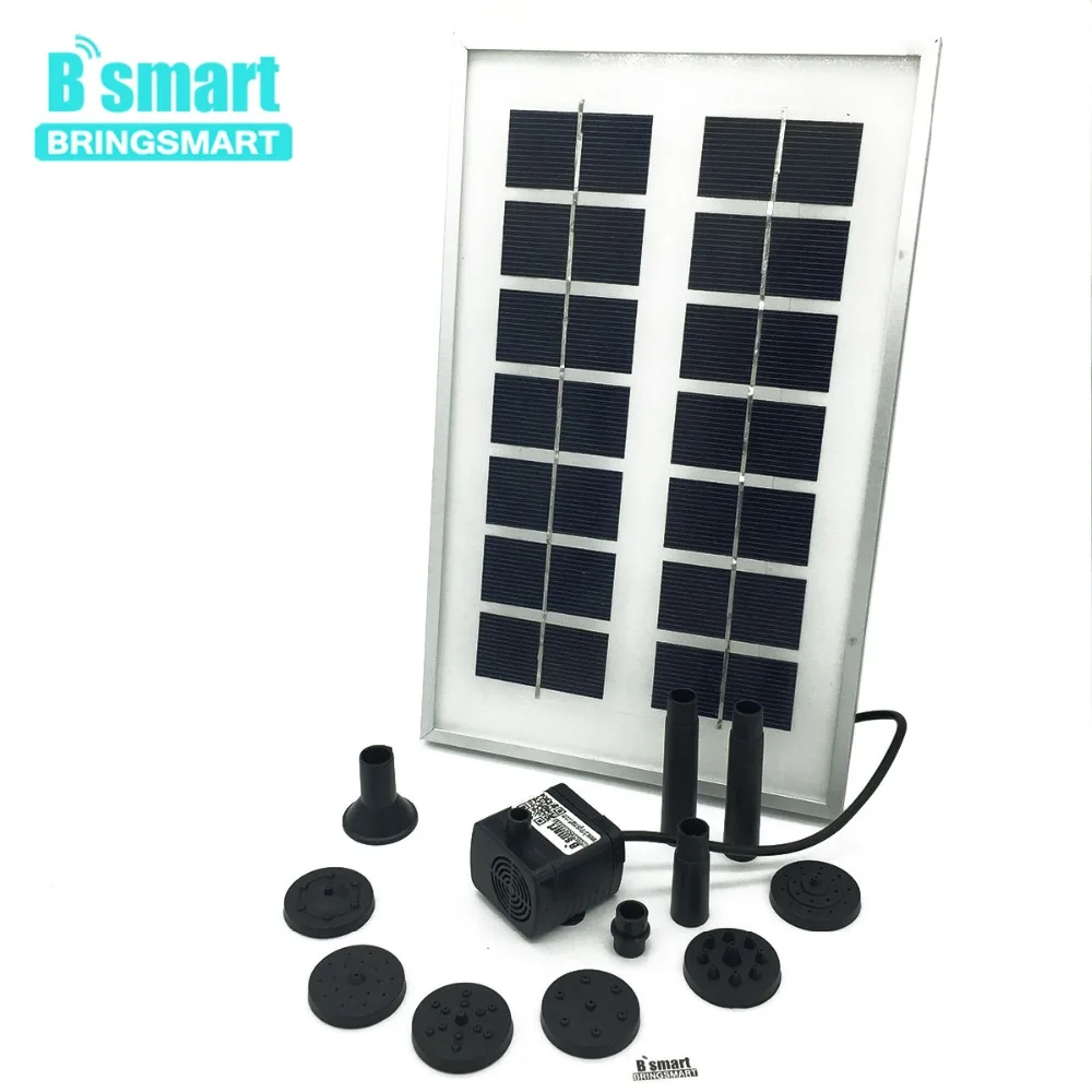 Bringsmart JT 180 3W 12 В DC бесщеточный Солнечный водяной пруд фонтан комплект 150 л/ч см