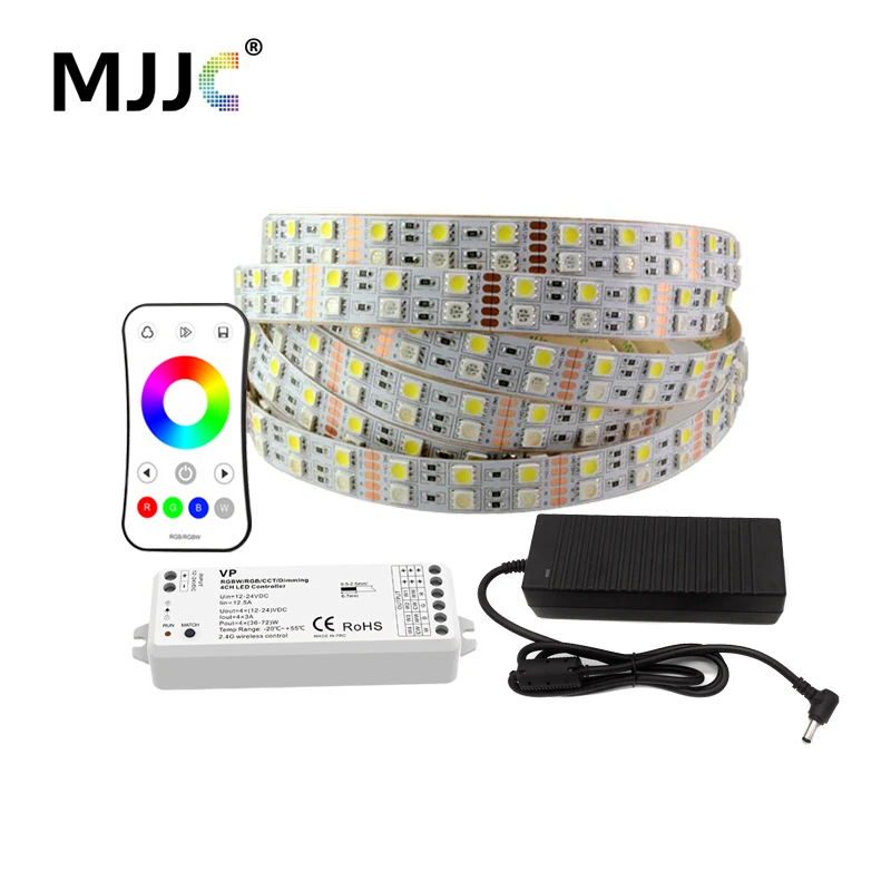 Набор светодиодных лент RGBWW 5 м 12 в пост. Тока 5050 120 SMD + В 10 А источник питания