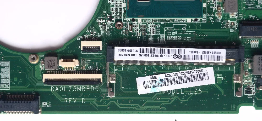 Высококачественная материнская плата для ноутбука Lenovo Ideapad U330 с процессором SR170 i5