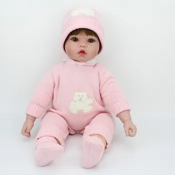 

50cm Reborn Babies Doll Silicone Lifelike Realistic Baby Dolls Kids For GirlsPlay House Brinquedos Early Education Reborn Baby