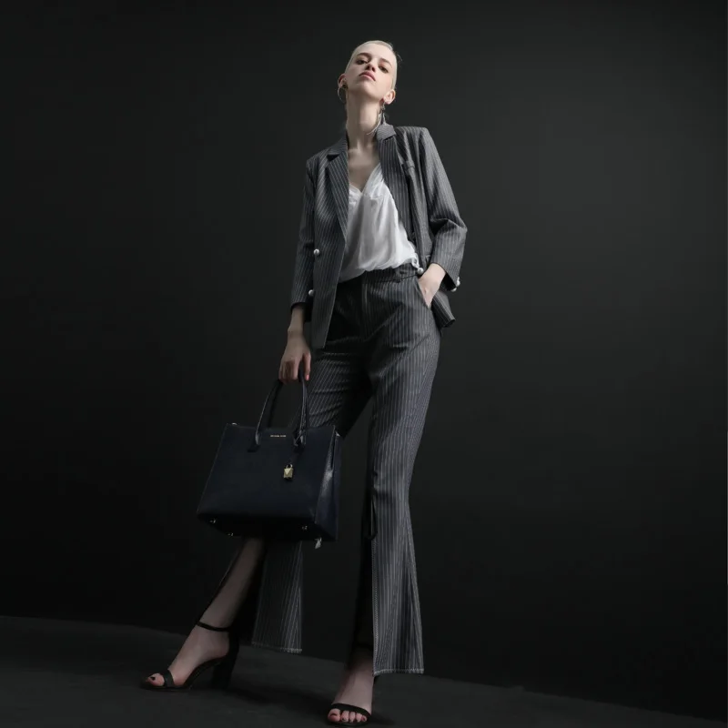 High quality women suits pants suit Women's Office Lady Two Pieces Sets female autumn new casual jacket trousers elegant High quality women suits pants suit Women's Office Lady Two Pieces Sets female autumn new casual jacket trousers elegant