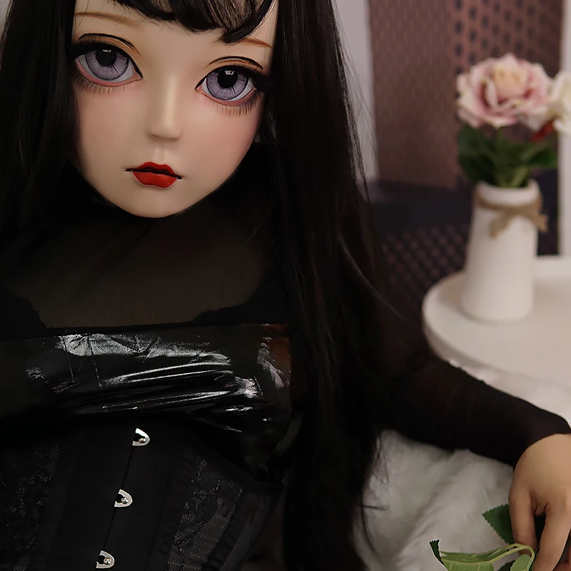 (Молли B) crossdress Смола половина головы женский/лицо девушки Kigurumi Косплэй BJD глаза DMS