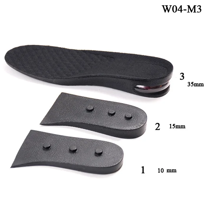 3cm Height Increase shoe Inserts Insoles Heel Lifts PU Pads 2cm 6cm 