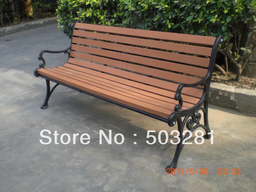 Cast Alu And Hdpe Plastic Wood Benches L1800mm Park Leisure Sets