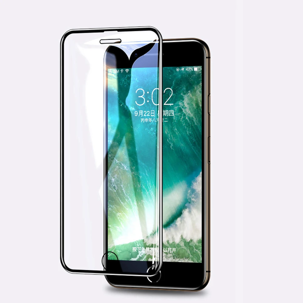  OTAO 20D Gebogen Gehärtetem Glas Für iphone 7 8 PLus 6 6 S Volle Abdeckung Screen Protector Für iph
