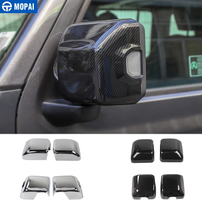 

MOPAI Car Mirror & Covers for Jeep Wrangler JL 2018 Rearview Mirror Cover Shell Stickers for Jeep JL Wrangler Accessories