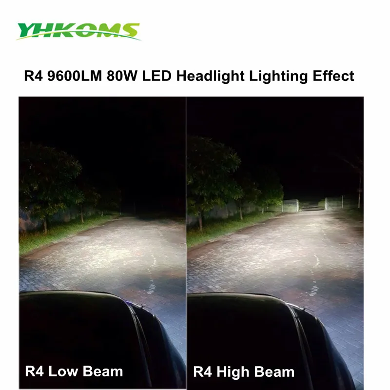Автомобильные светодиодные лампы YHKOMS H13 H4 H7 H8 H11 9005/HB3 9006/HB4 6000 К|h7 led bulb|led bulbs h8bulb h8 |