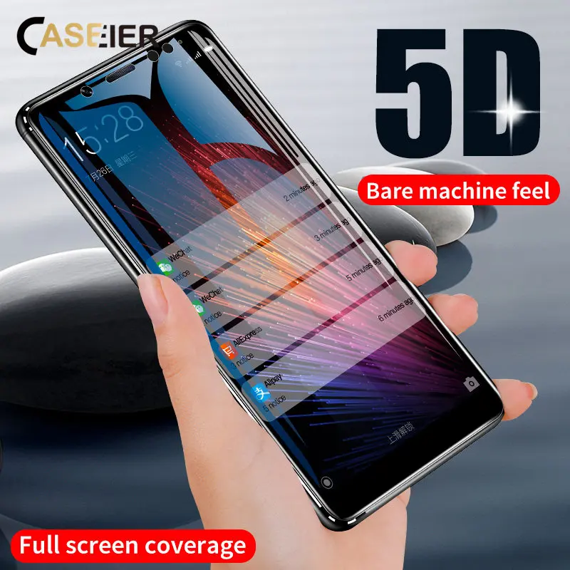 5D защитное закаленное стекло CASEIER для Xiaomi Redmi Note 5 6 Pro 4X Pocophone F1 Mi 8 lite A2 | Мобильные