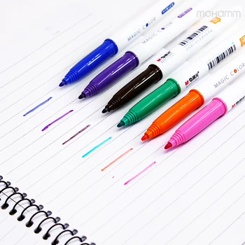

12 Pcs/lot Cute Kawaii Eraserble Water Color Pen Marker Pen Highlighter Multi Color Art Supply Stationery School Office