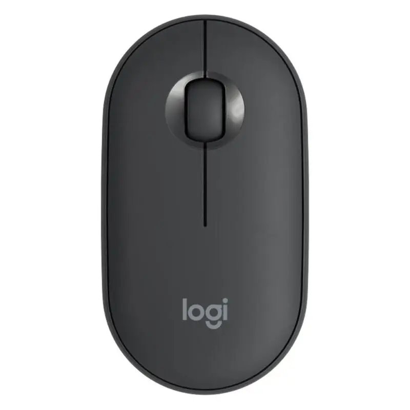 Беспроводная Bluetooth мышь logitech Pebble 1000 dpi 3 кнопки тонкие бесшумные высокоточные Оптические Трекинговые мыши - Цвет: Черный