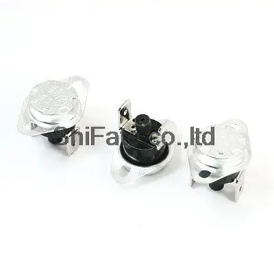

3 x 125C Manual Reset Thermostat Normal Closed Temperature Switch 250V 10A