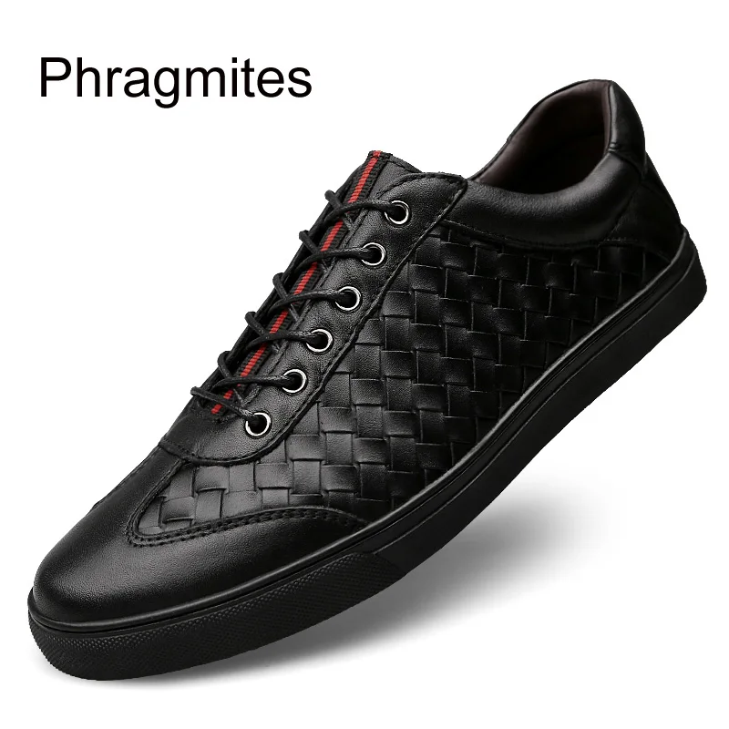 Phragmites zapatos hombre Sapatos; мужская уличная обувь; английская мода; мужская свадебная обувь; черные симпатичные лоферы; летние кроссовки - Цвет: Черный