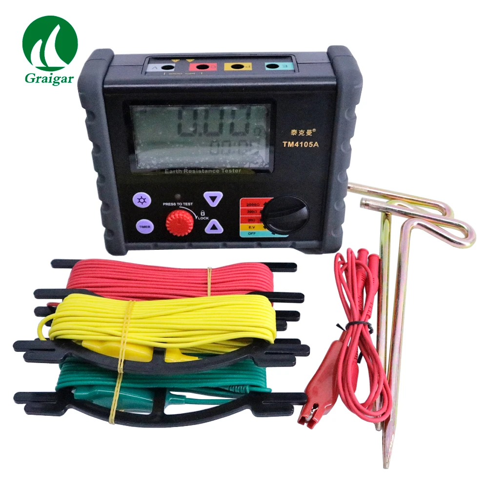 LIMEI-ZEN Digital Earth Tester Pratical Digital Earth Tester Earth Ground Insulation Resistance Meter Ohmmet Measuring Tool with Clip for Professional Worker Resistance Tester LIMEI-ZEN Digital Earth Tester Pratical Digital Earth Tester Earth Ground Insulation Resistance Meter Ohmmet Measuring Tool with Clip for Professional Worker Resistance Tester