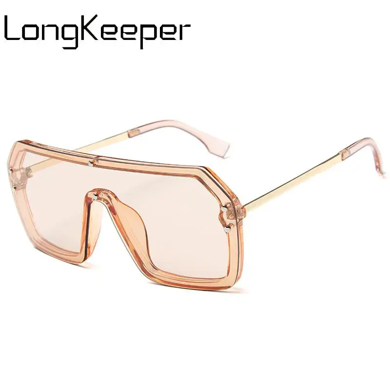 

Long Keeper 2019 New Fashion Oversized Square Men Women Sunglasses Luxury Brand Designer Ladies Sunglasses Goggle