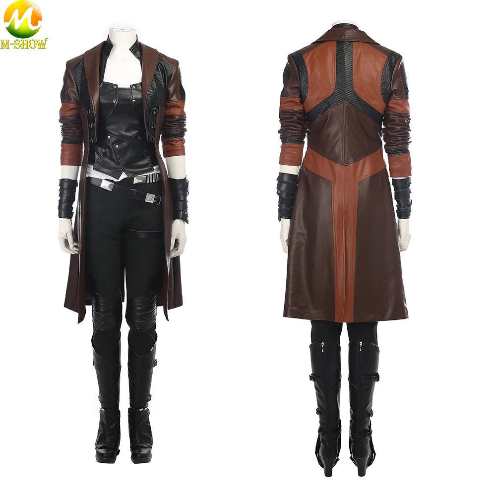 Guardians of The Galaxy 2 Cosplay Costume Adult Women Gamora Cosplay Costume Full Set For Halloween Custom Made