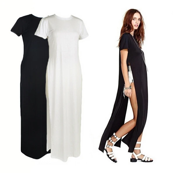 plus size tee shirt maxi dress