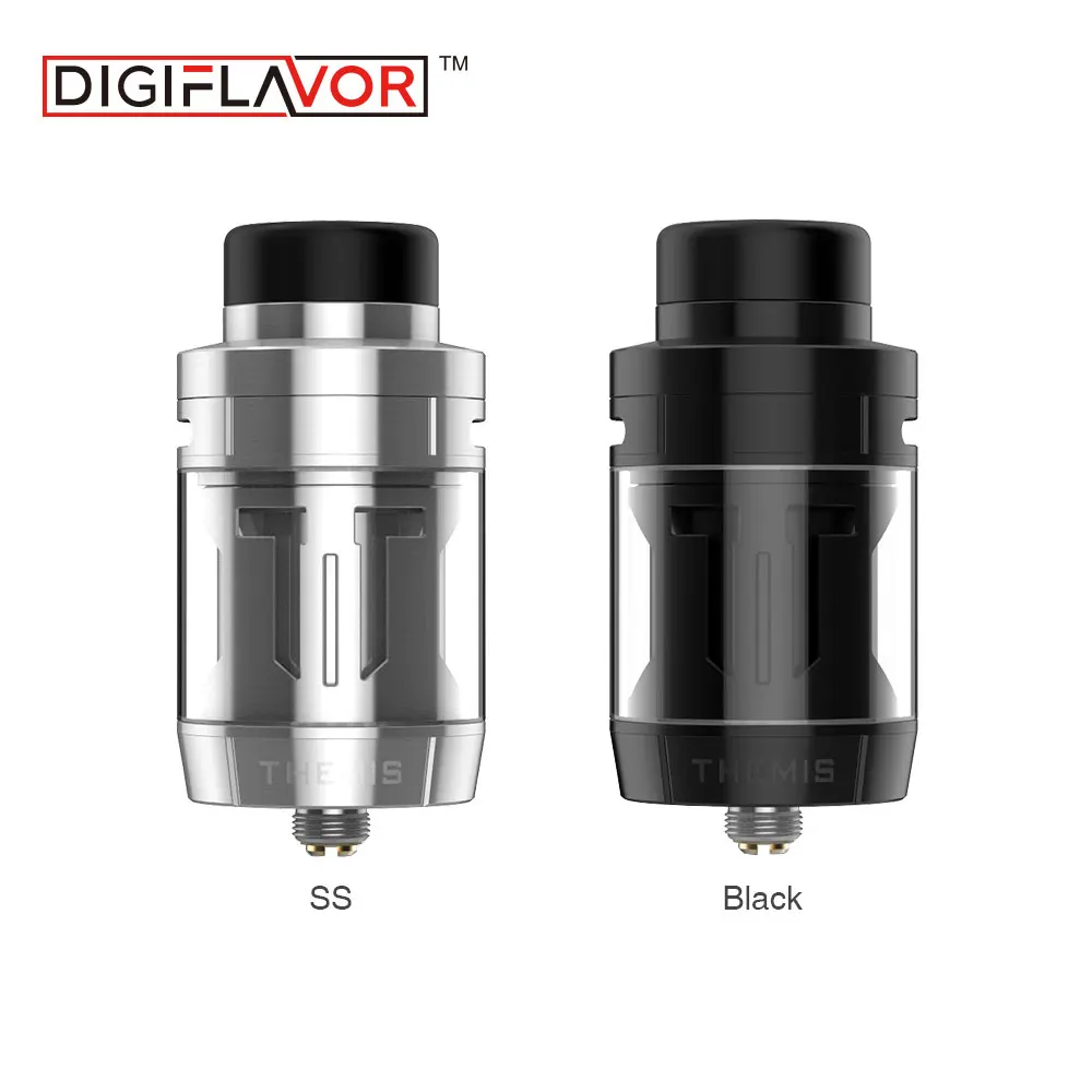 

Hot Original Digiflavor Themis RTA Tank 5ml Atomizer w/ Leak-proof 25mm RTA Dual Coil Version Vape Tank vs Zeus Dual / Manta RTA