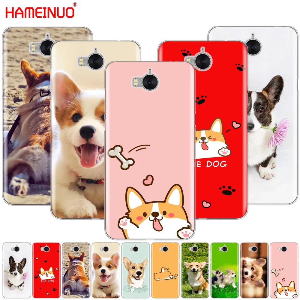 

HAMEINUO Corgi dog cute animal Cartoon cell phone Cover Case for huawei honor 3C 4X 4C 5C 5X 6 7 Y3 Y6 Y5 2 II Y560 2017