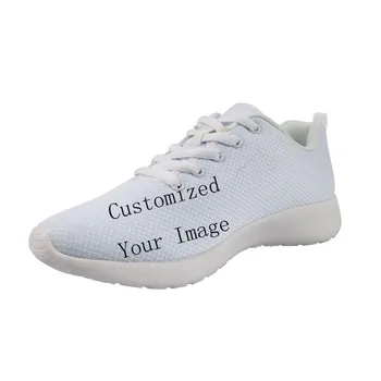 

Customized Image LOGO Print 2019 New Sneakers Women Flats Nurse Shoes Spring White bottom Casual Leisure Flat Breathable Classic