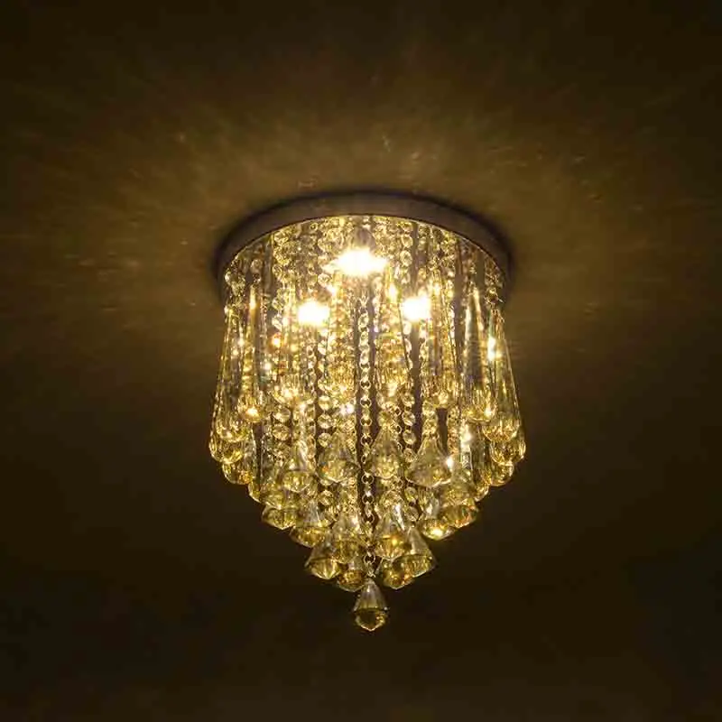 

Modern Minimalist Crystal Ceiling Light LED Ceiling Lamp Creative Home Decoration Lamps Lights Bedroom Hallway Fixture CL157