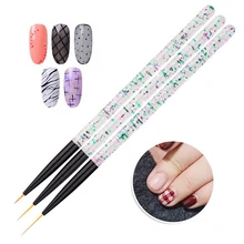 Красочный акриловый стержень с блестками ручка для ногтей инструменты для нанесения точек ручка для рисования точечная Краска Инструмент аксессуары для ногтей