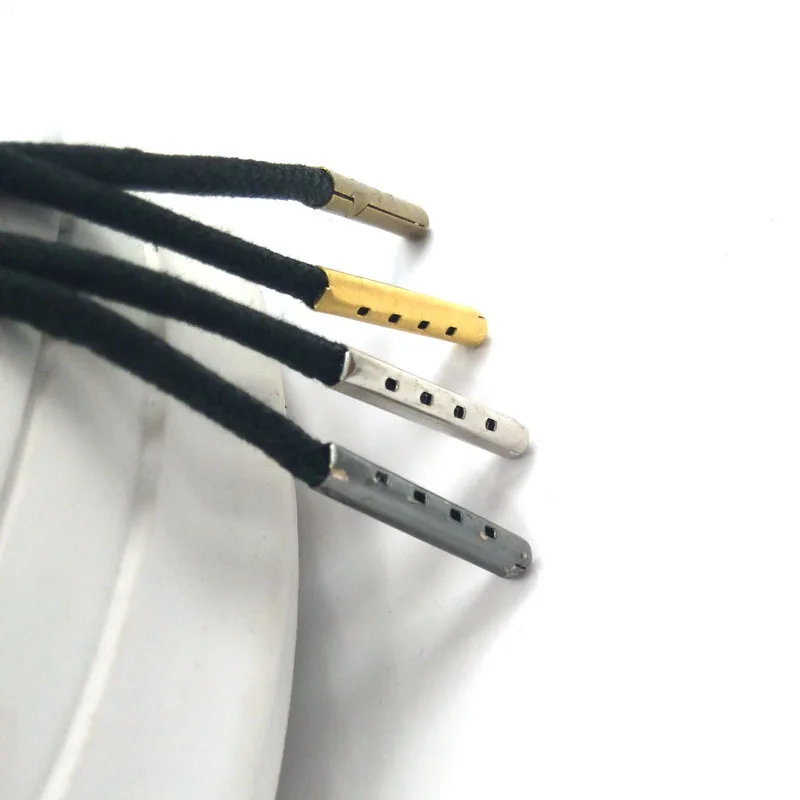 12 pairs waxed Waxing laces with metal lace head cotton lace-up waterproof shoe leather lace-up men's shoes lace length 60-180CM